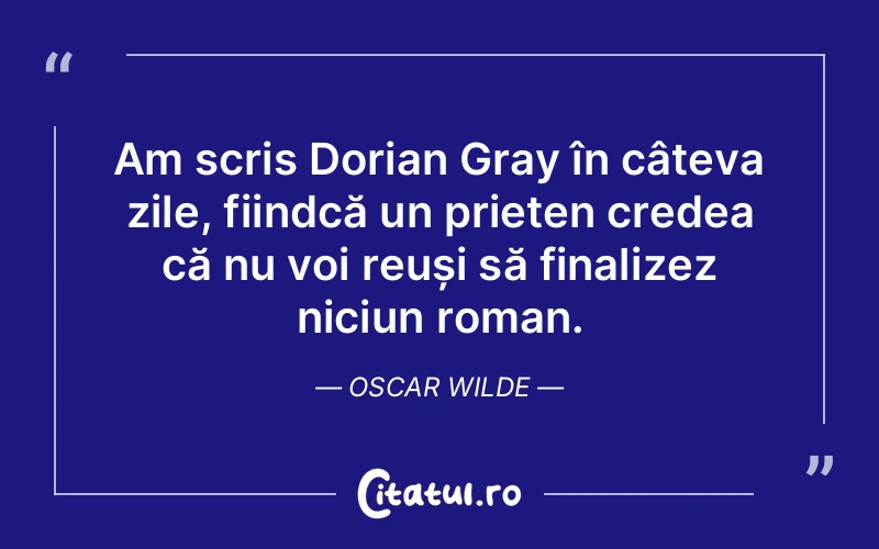 Citat Oscar Wilde - citate prietenie