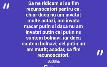 Sa ne ridicam si sa fim recunsocatori pe... Sa ne ridicam si sa fim recunsocatori pe...