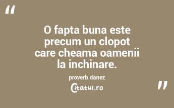 O fapta buna este precum un clopot care ... O fapta buna este precum un clopot care ...