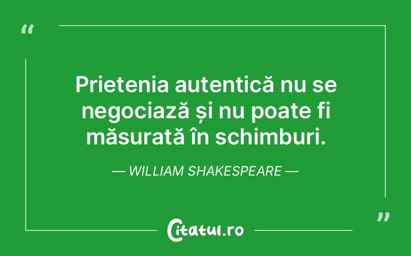 Citat William Shakespeare - citate prietenie