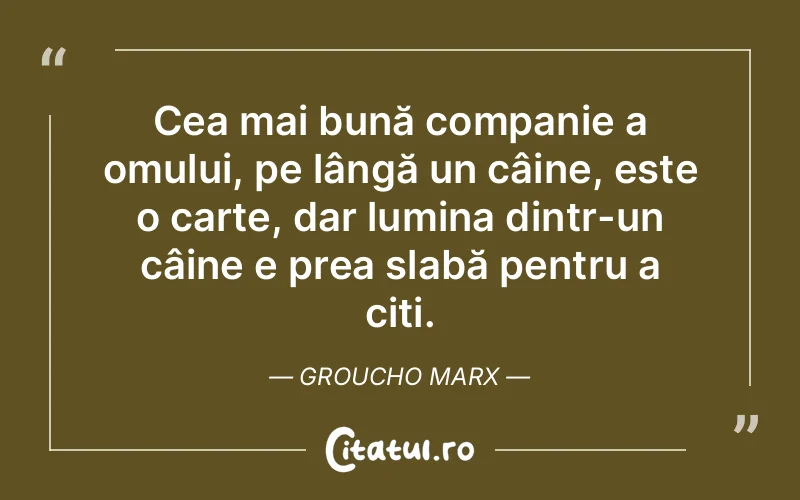 Citat Groucho Marx - citate prietenie