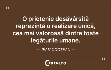 Numai o prietenie adevărată ne oferă ...