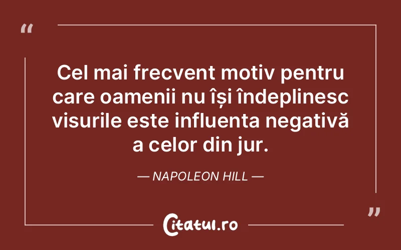 Citat Napoleon Hill - citate prietenie