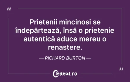 Prietenia înseamnă să fii alături de...