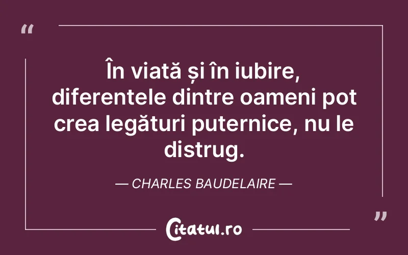 Citat Charles Baudelaire - citate prietenie