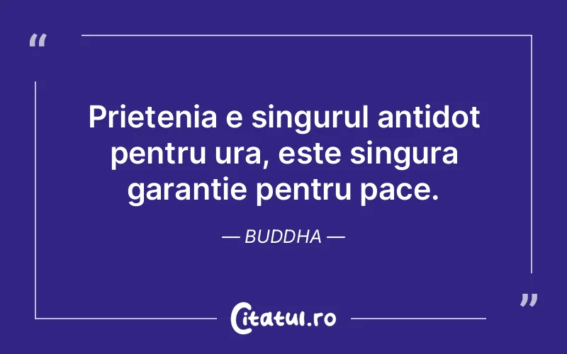 Citat Buddha - citate prietenie