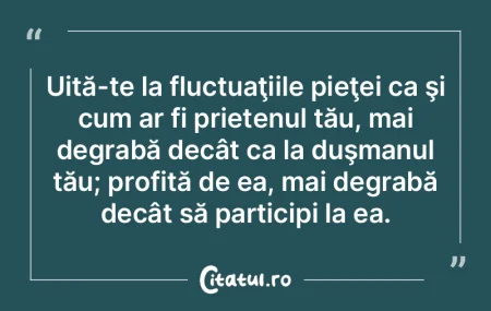 Fii haina prietenului tău, nu scara. Pi...