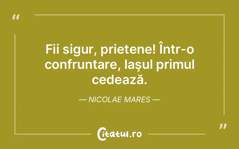 Citat Nicolae Mares - citate prietenie