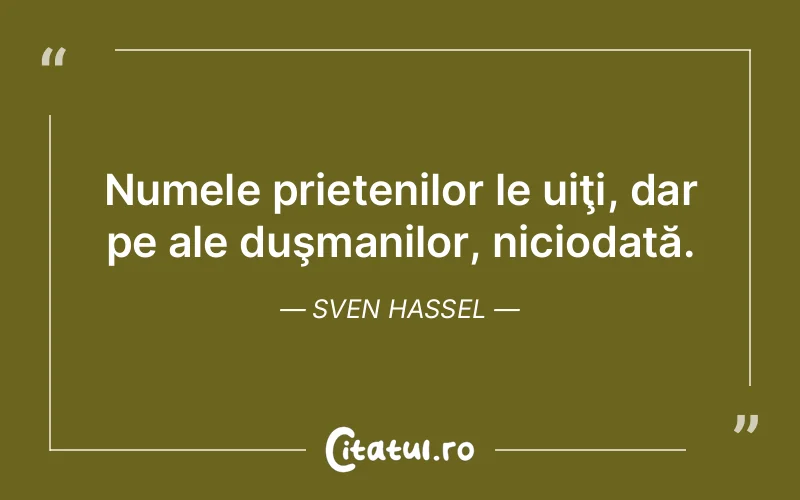 Citat Sven Hassel - citate prietenie
