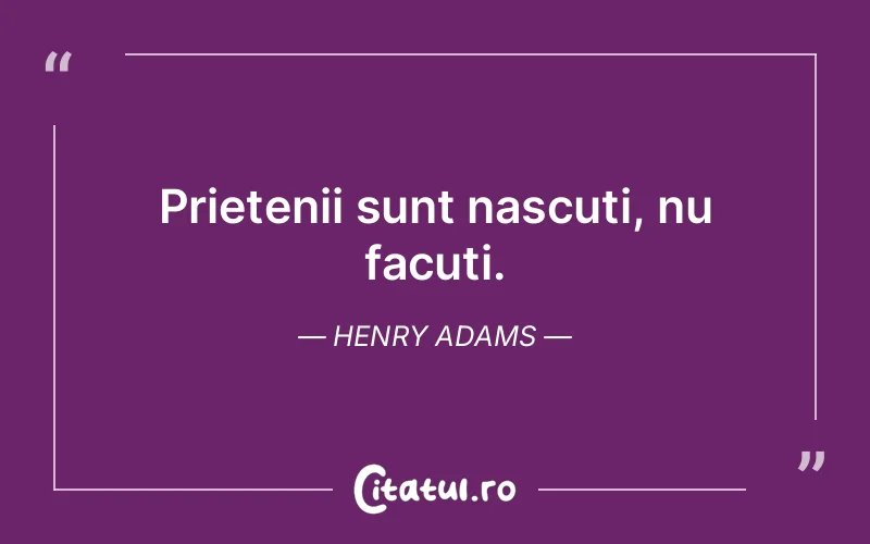 Citat Henry Adams - citate prietenie