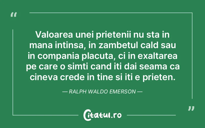 Citat Ralph Waldo Emers - citate prietenie