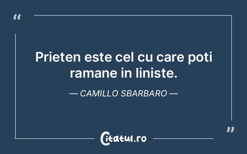 Citat Camillo Sbarbaro - citate prietenie