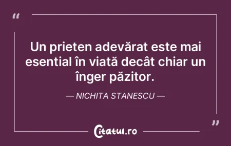Un prieten adevărat este mai esențial ...
