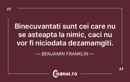 Binecuvantati sunt cei care nu se asteap...