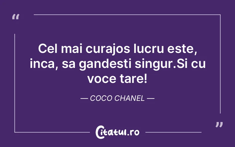 Citat Coco Chanel - citate prietenie