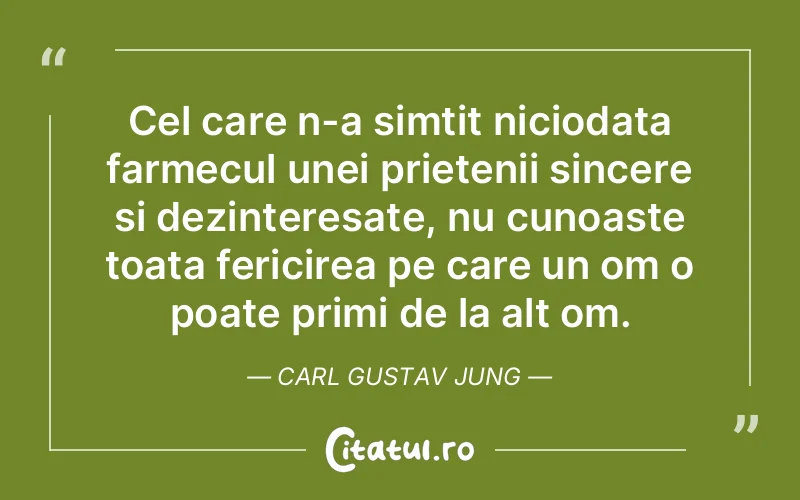 Citat Carl Gustav Jung - citate prietenie