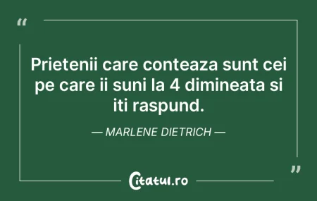 Prietenii care conteaza sunt cei pe care...