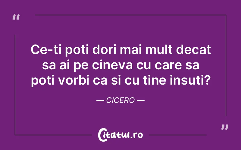 Citat Cicero - citate prietenie