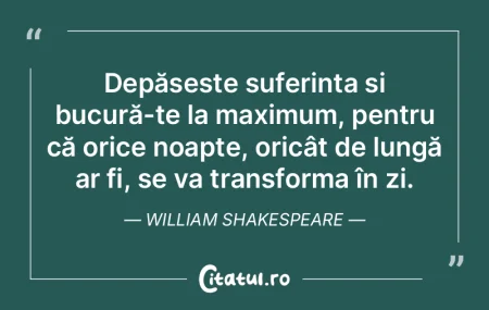 Depășește suferința și bucură-te l...