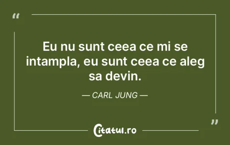 Eu nu sunt ceea ce mi se intampla, eu su... Eu nu sunt ceea ce mi se intampla, eu su...