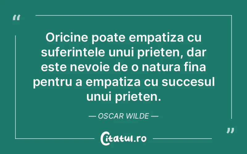 Citat Oscar Wilde - citate prietenie