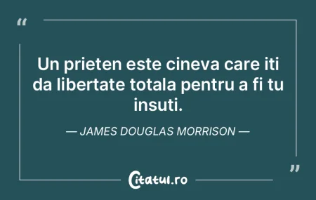 Un prieten este cineva care iti da liber...