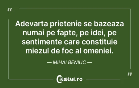 Adevarta prietenie se bazeaza numai pe f...