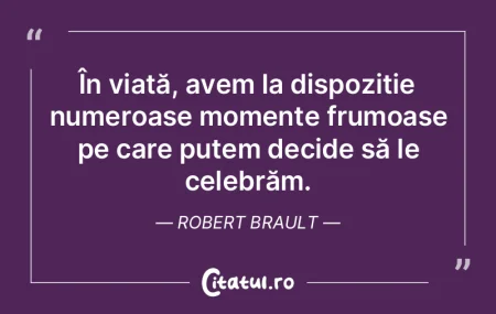 În viață, avem la dispoziție numeroa...