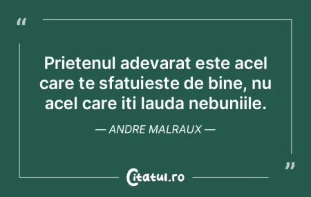 Prietenul adevarat este acel care te sfa...