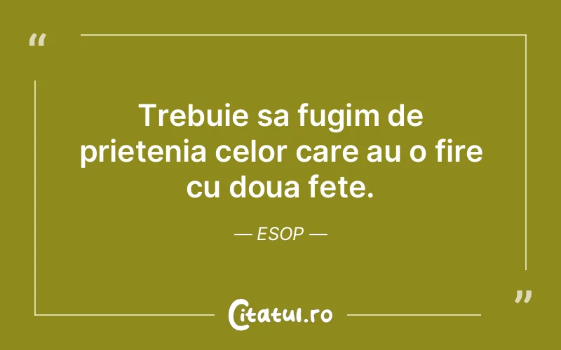 Citat Esop - citate prietenie