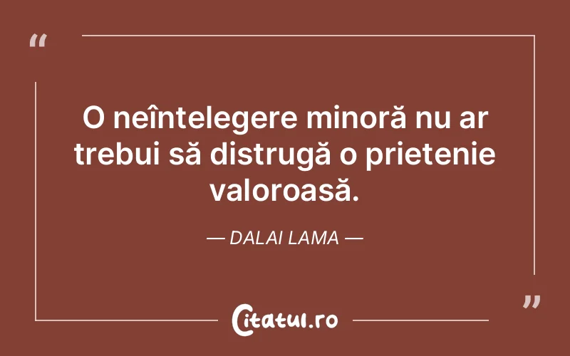 Citat Dalai Lama - citate prietenie