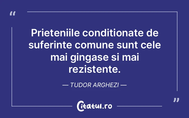 Citat Tudor Arghezi - citate prietenie