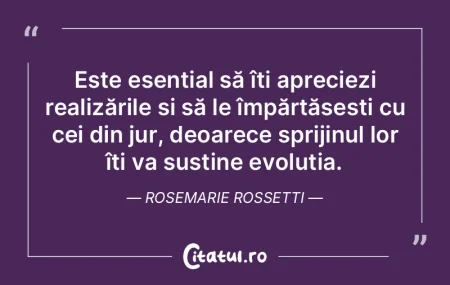 Este esențial să îți apreciezi reali...