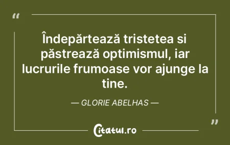 Îndepărtează tristețea și păstreaz...