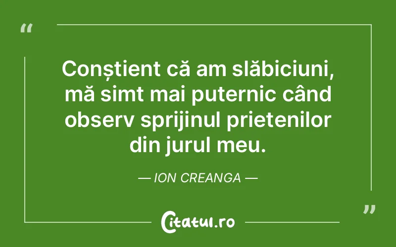 Citat Ion Creanga - citate prietenie