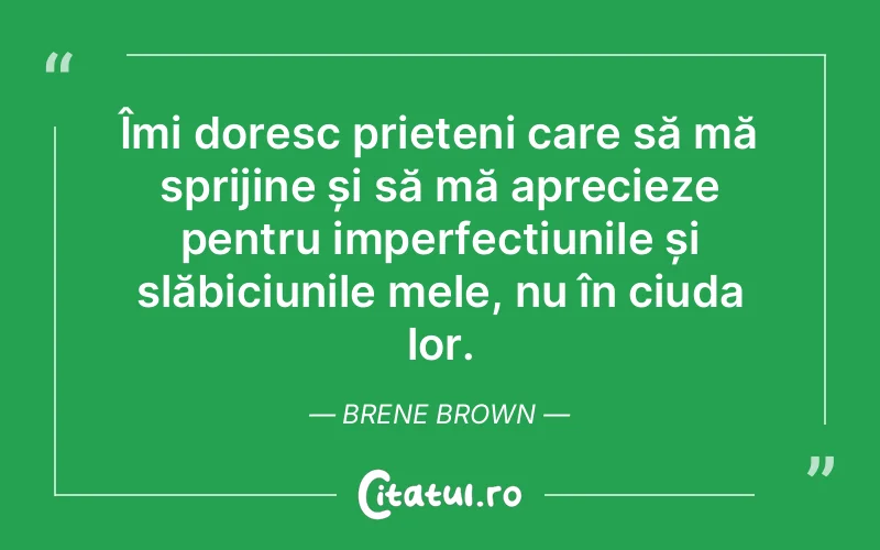 Citat Brene Brown - citate prietenie