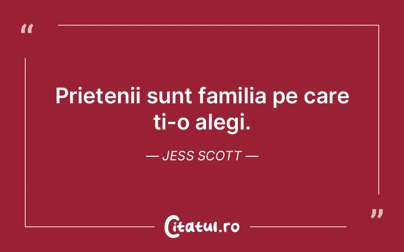 Citat Jess Scott - citate prietenie