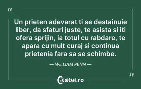 Un prieten adevarat ti se destainuie lib...