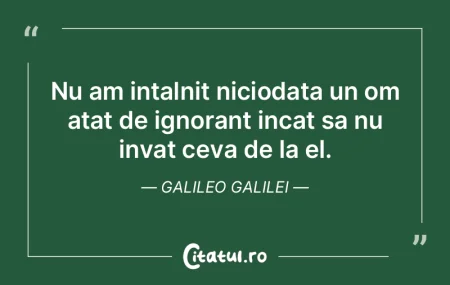 Nu am intalnit niciodata un om atat de i...