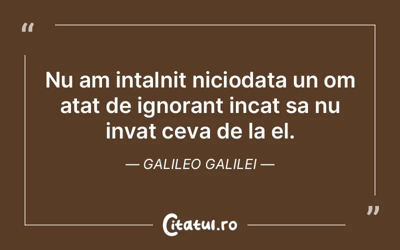 Citat Galileo Galilei - citate prietenie