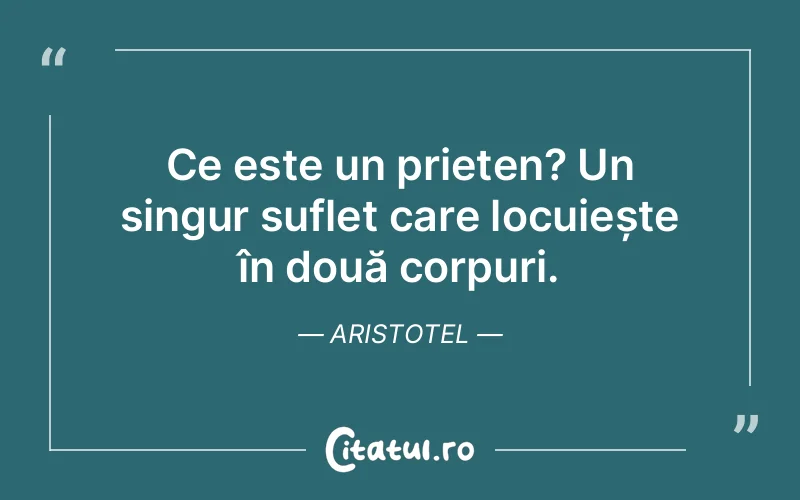 Citat Aristotel - citate prietenie