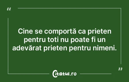 Cine se comportă ca prieten pentru toț...