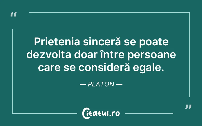 Citat Platon - citate prietenie