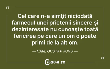 Cel care n-a simţit niciodată farmecul...