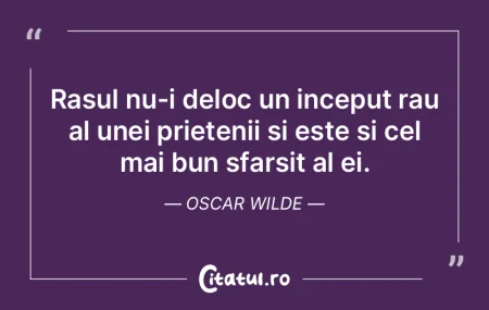 Rasul nu-i deloc un inceput rau al unei ...