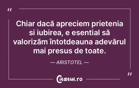 Chiar dacă apreciem prietenia și iubir...