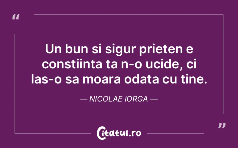 Citat Nicolae Iorga - citate prietenie