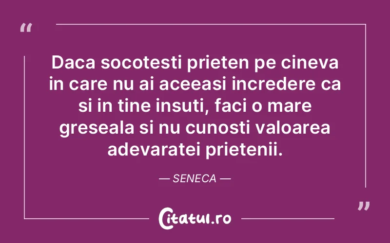 Citat Seneca - citate prietenie