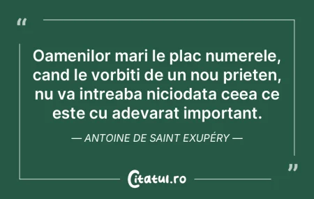 Oamenilor mari le plac numerele, cand le...