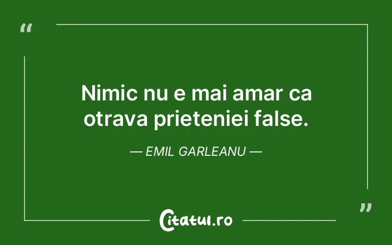 Citat Emil Garleanu - citate prietenie